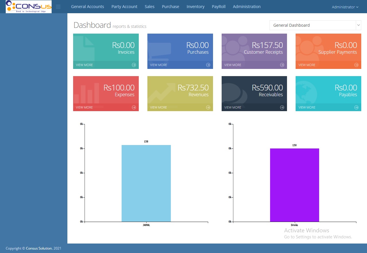 ERP Dashboard